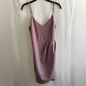 Dusty pink lulus mini dress
